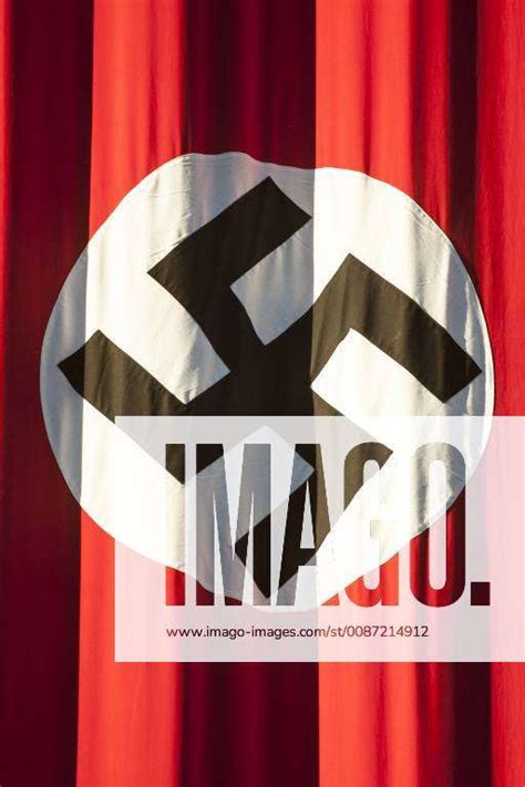 December 1 2018 Warsaw Poland Nazi Flag Seen On The Movie Plan In