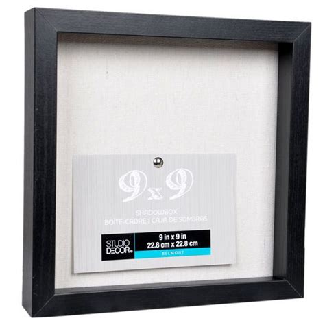 Black Belmont Shadow Box By Studio Decor 9 X 9 Michaels