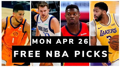 Free Nba Picks Today Mon Apr Nba Betting Picks Nba