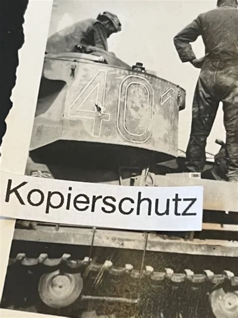 Altes Foto Panzer Tank Turmnummer Kennung Camo Afrikakorps Ww Eur