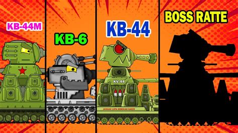 Kb 44 Gerand Vs Kb 44m Homeanimations Мультики про танки Youtube