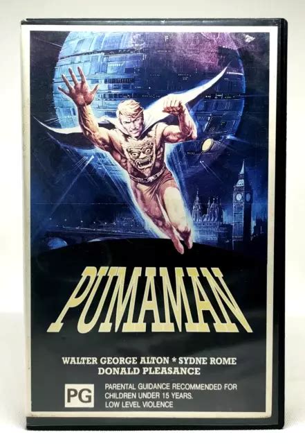 Pumaman Vhs Pal Extremely Rare Ex Rental Big Box Tested