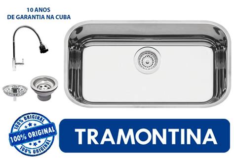 Cuba De Embutir Tramontina Lav Nia Bl Em A O Inox Alto Brilho X