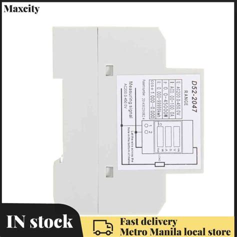 Maxcity Lower Priced Din Rail Watt Meter Ammeter Voltage