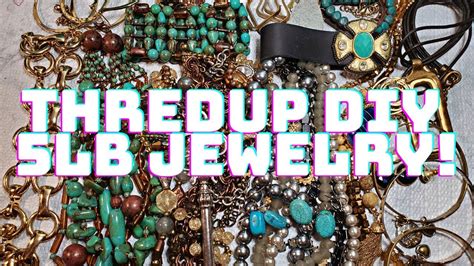 Turquoise Thredup Diy Lb Jewelry Jar Unboxing From Ga Youtube