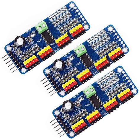 3pcs PCA9685 16 Channel 12 Bit PWM Servo Motor Driver Module Robot