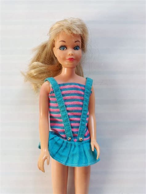 Genuine 60s Early 70s Vintage Skipper Barbie Doll W Original Outfit