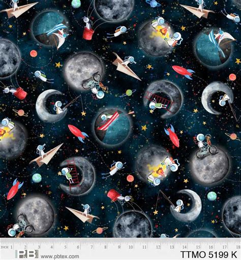 Space Fabric by Half Yard, Planet Fabric, Astronaut Printed Quilting ...