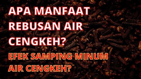 Wajib Tahu Manfaat Rebusan Air Cengkeh Dan Efek Samping Minum Air