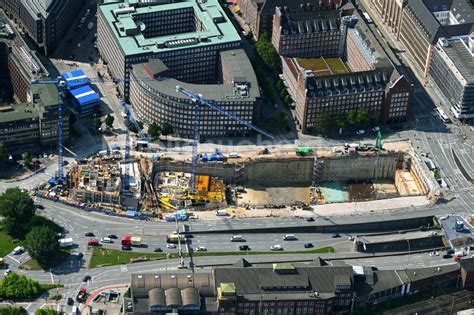 Luftaufnahme Hamburg Neubau Eines Wohn Und Gesch Ftshaus Ensembles