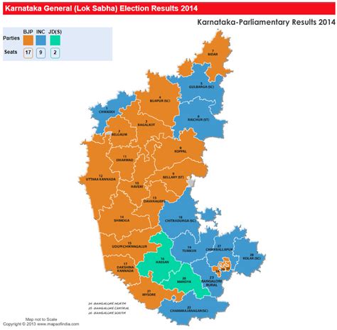 Electoral Map Results Karnataka Lane Shanon