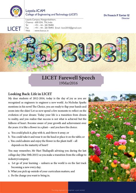 29 Farewell Speech Examples To Download