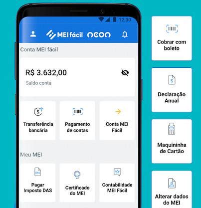 Neon Come A Abrir Conta Digital Pj Pelo Aplicativo Mei F Cil Conta