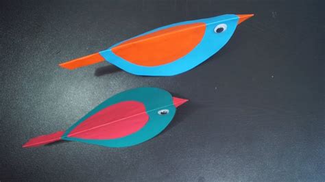 How To Make Birds With Paper Easy Paper Bird Making Paper Craft