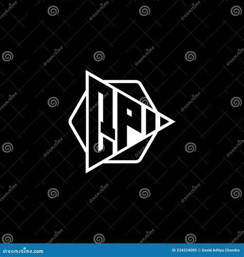 Qp Logo Monogram Triangle Play Button Stock Vector Illustration Of