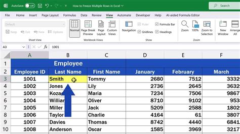 How To Freeze Multiple Rows In Excel Quick And Easy Easyclick Academyeasyclick Academy