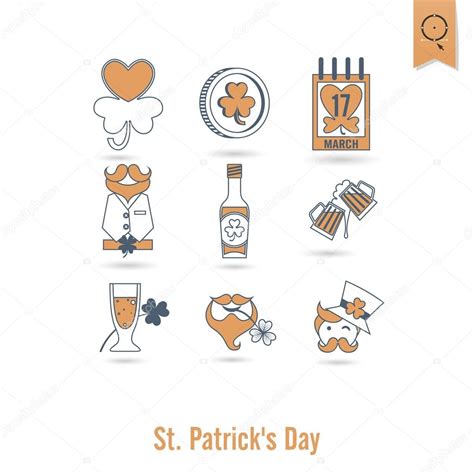 Saint Patricks Day Icon Set Stock Vector By ©helenstock 107841542