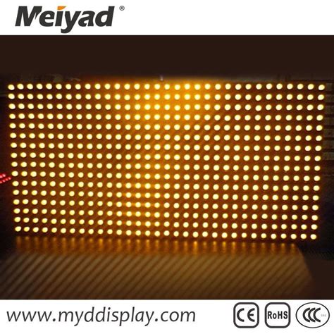 32 16 Single Color Yellow P10 Outdoor LED Screen Module Meiyad China