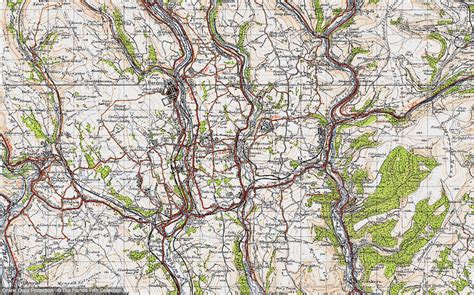 Historic Ordnance Survey Map Of Blackwood 1947