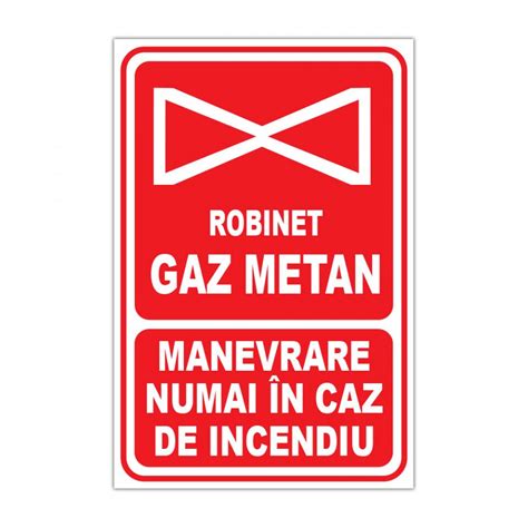 Indicator Paza Si Stingerea Incendiilor Stickermania Gaz Metan