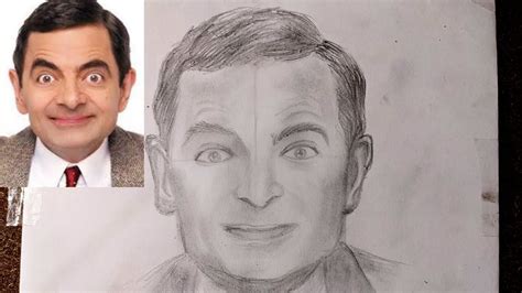 Drawing Rowan Atkinson Using A Pencil ️ Ferdi Hm Art Youtube