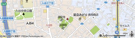 東京都足立区入谷2丁目の地図 住所一覧検索｜地図マピオン