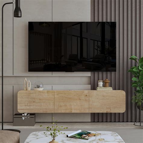 Atelier Mobili Floating Tv Stand Floating Entertainment Center Modern