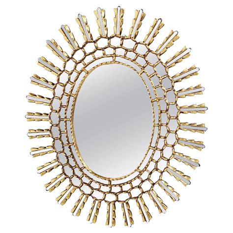 Large Soleil Sunburst Wall Mirror At 1stdibs