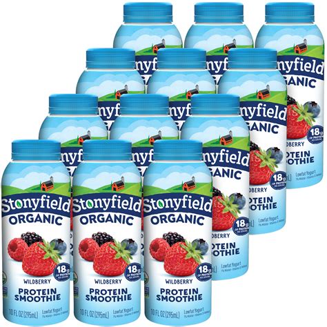 Order Stonyfield Organic Wild Berry Smoothie Case Fast Delivery