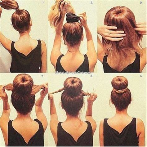 5 Five Minute Hairstyles For Busy Mornings Society19 Bun Hairstyles