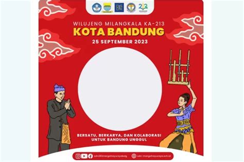 Twibbon Hari Jadi Kota Bandung Ke Bingkai Desain Cantik Untuk