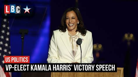 Vice President Elect Kamala Harris Victory Speech Lbc Youtube