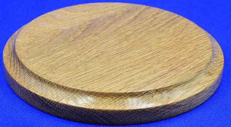 Round Circular Mm Diameter Solid Oak Display Plinth Base Mm