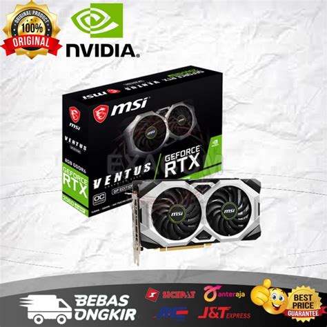 Jual Vga Msi Rtx 2060 Super Ventus Gp Oc 8gb Gddr6 Shopee Indonesia