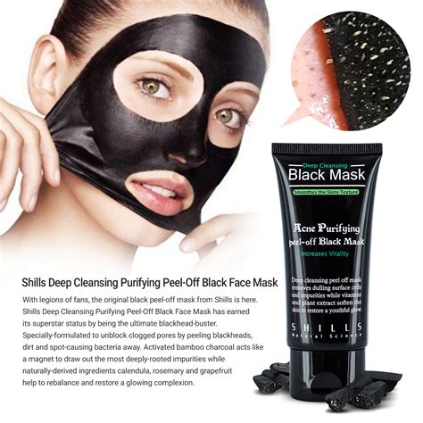 Shills AUTHENTIC Deep Cleansing Peel-Off Black Face Mask Blackhead Remover 50ml | eBay