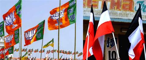 Free Photo BJP And DMK Flag