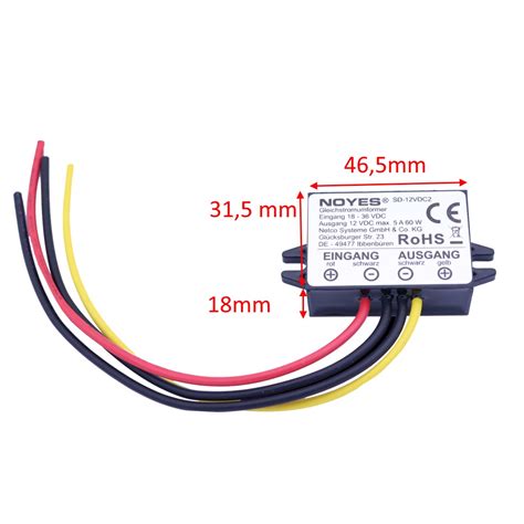 Spannungswandler 18-36V DC auf 12V 5A