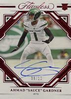 Sauce Gardner 2022 Flawless RFS AG Rookie Frame Signatures Ruby 10