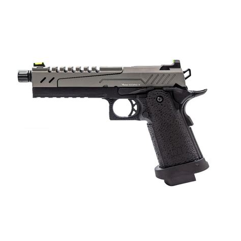 Vorsk Hi Capa Split Grey Slide Black Frame Gbb Pistol