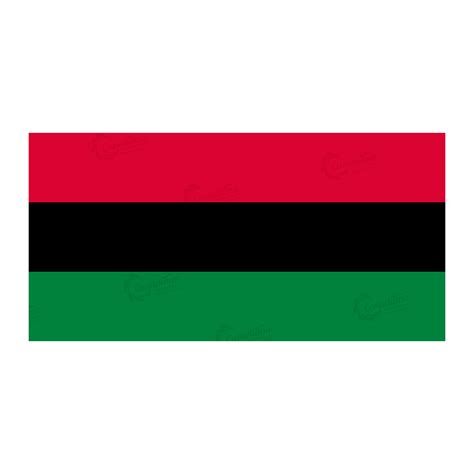 Pan African Flag Black History Month Red Black Green Canadiana Flag