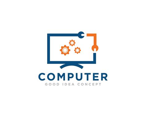 Computer Technology Logo Icon Design Vector 10664838 Vector Art at Vecteezy