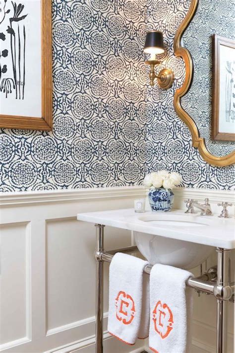 Home Tour Chic In Short Hills The Zhush Powder Room Design Powder