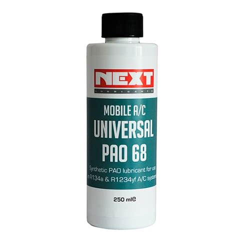 UNIVERSAL PAO68 OIL FOR AUTOMOTIVE A/C COMPRESSOR -250ML – Arcomax ...