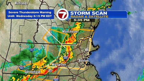 Severe Thunderstorm Warning Issued For Parts Of Massachusetts Boston