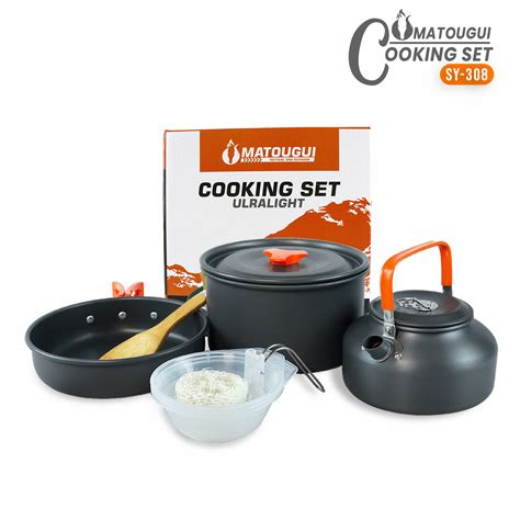 Paket Alat Masak Cooking Set Camping Nesting SY 308 Outdoor Nasting