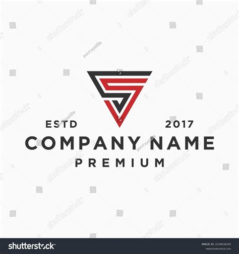 Letter Ss Shield Logo Design Vector Stock Vector Royalty Free