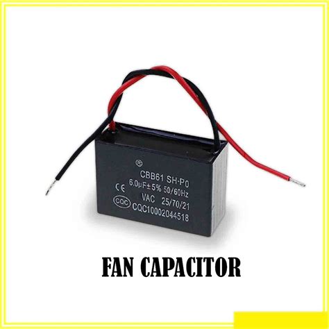 Fan Capacitor Cbb61 450v500v Copper Wire Kapasitor Kipas500v 15uf