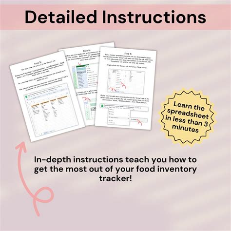 Food Inventory Tracker Spreadsheet Pantry Inventory Tracker Spreadsheet ...