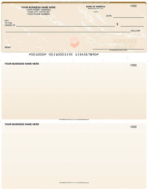 Amazon Ez Checks High Security Check Paper With Hologram