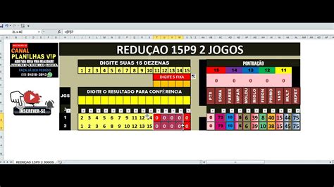 Planilha Gratis Lotofacil Redu Ao P Jogos Youtube